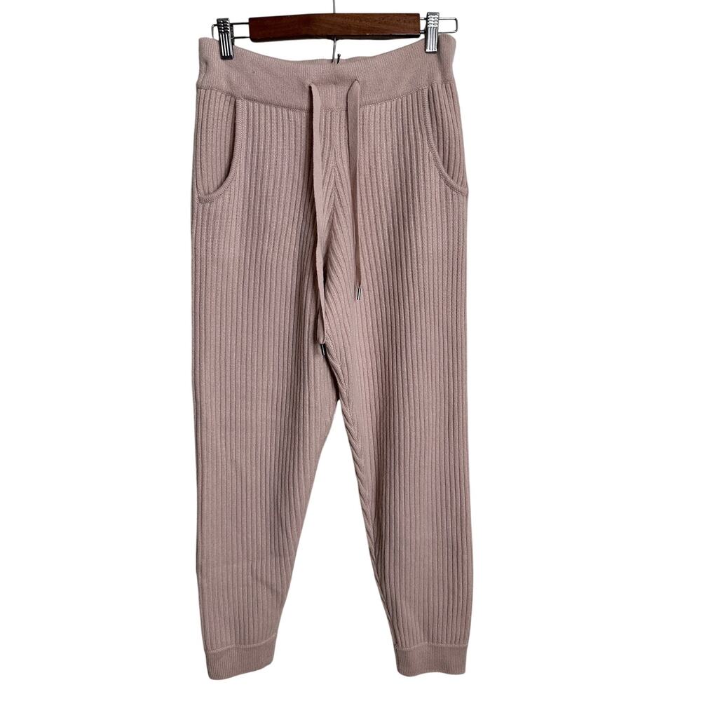 Naked Cashmere x Camila Morrone 100% Cashmere Ribbed Jogger in Blush Womans S